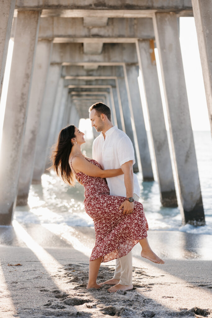 venice beach sharkys engagement photos