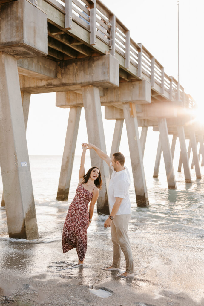 venice beach sharkys engagement photos