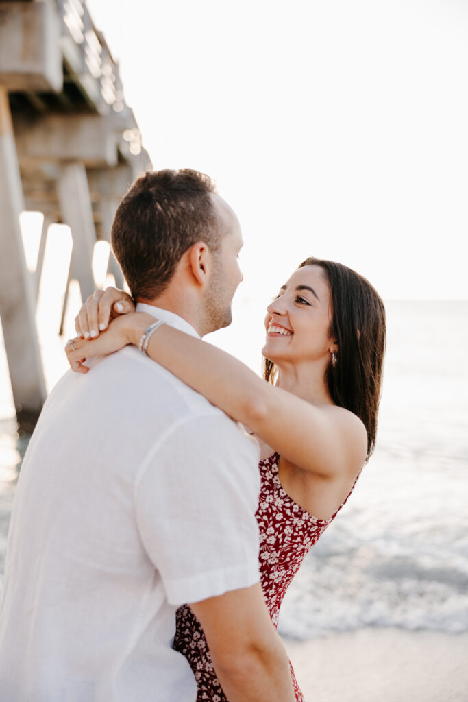 venice beach sharkys engagement photos