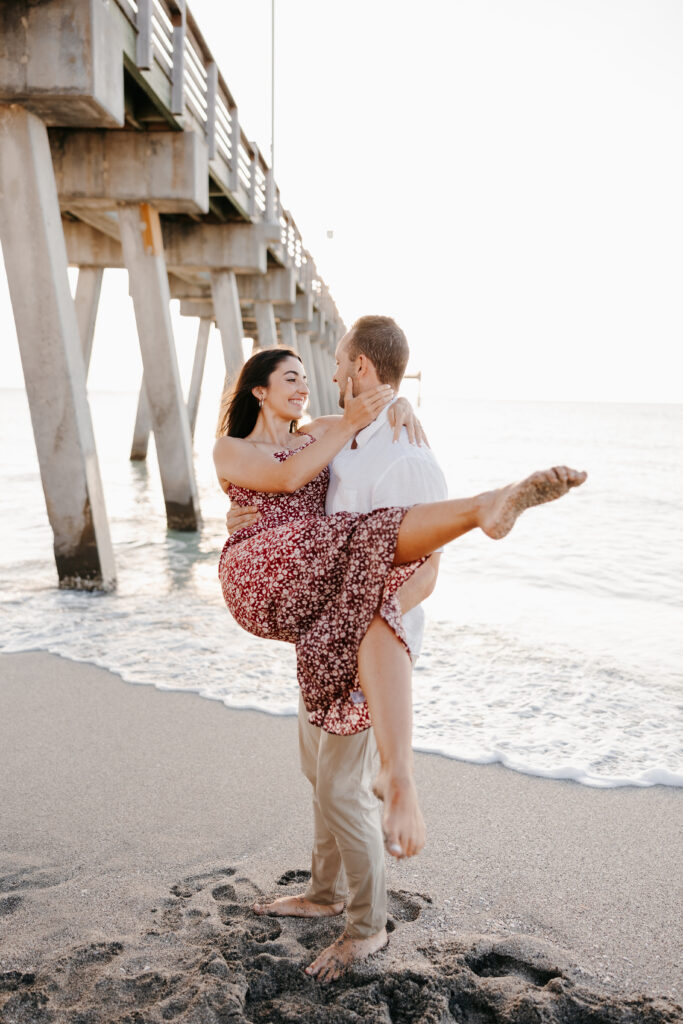 venice beach sharkys engagement photos