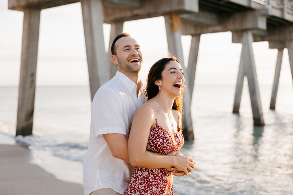 venice beach sharkys engagement photos