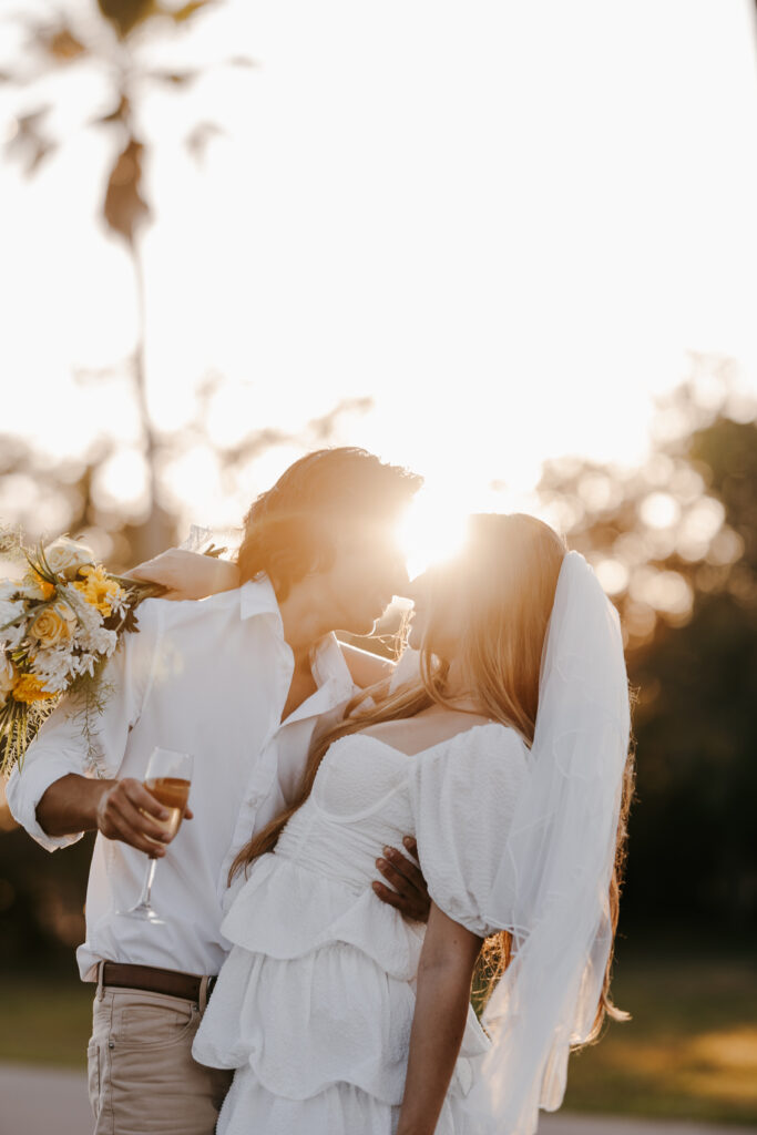 roller skate bridal photoshoot