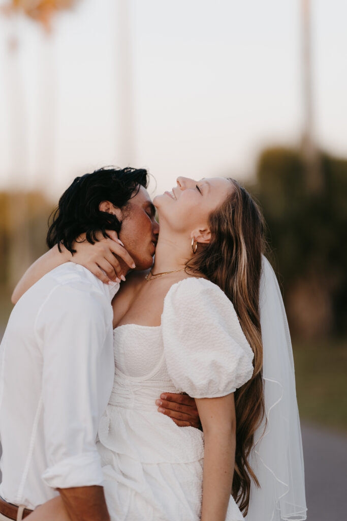 roller skate bridal photoshoot