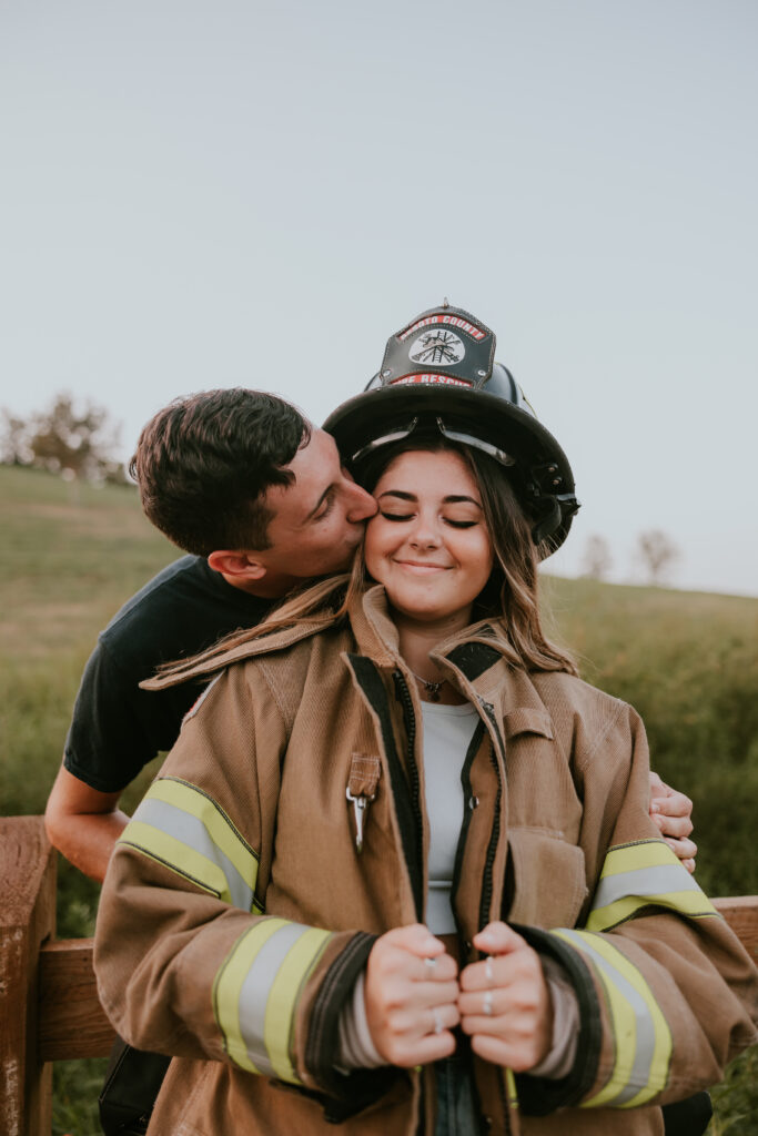 nurse and firefighter couple photos