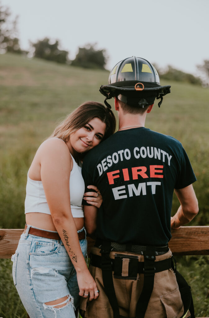 nurse and firefighter couple photos