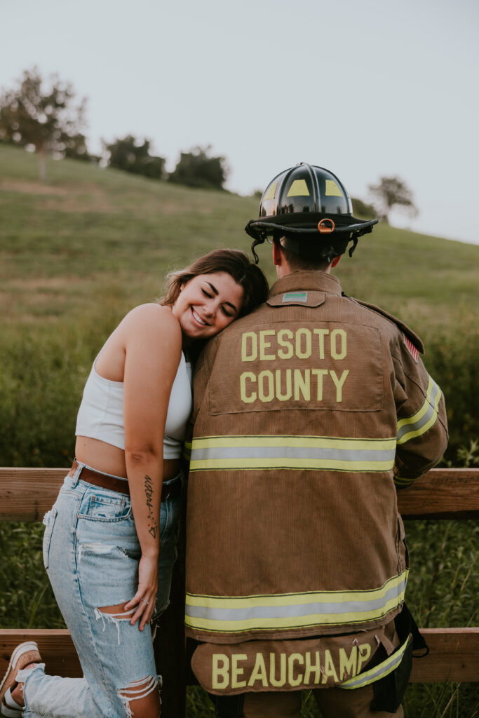 nurse and firefighter couple photos