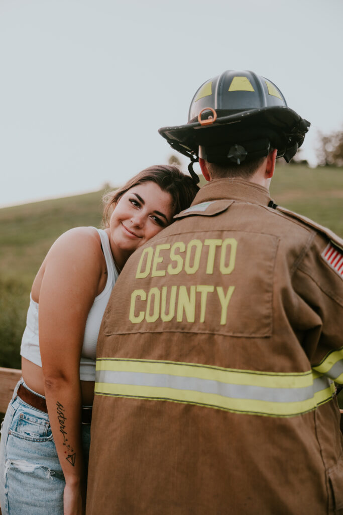 nurse and firefighter couple photos