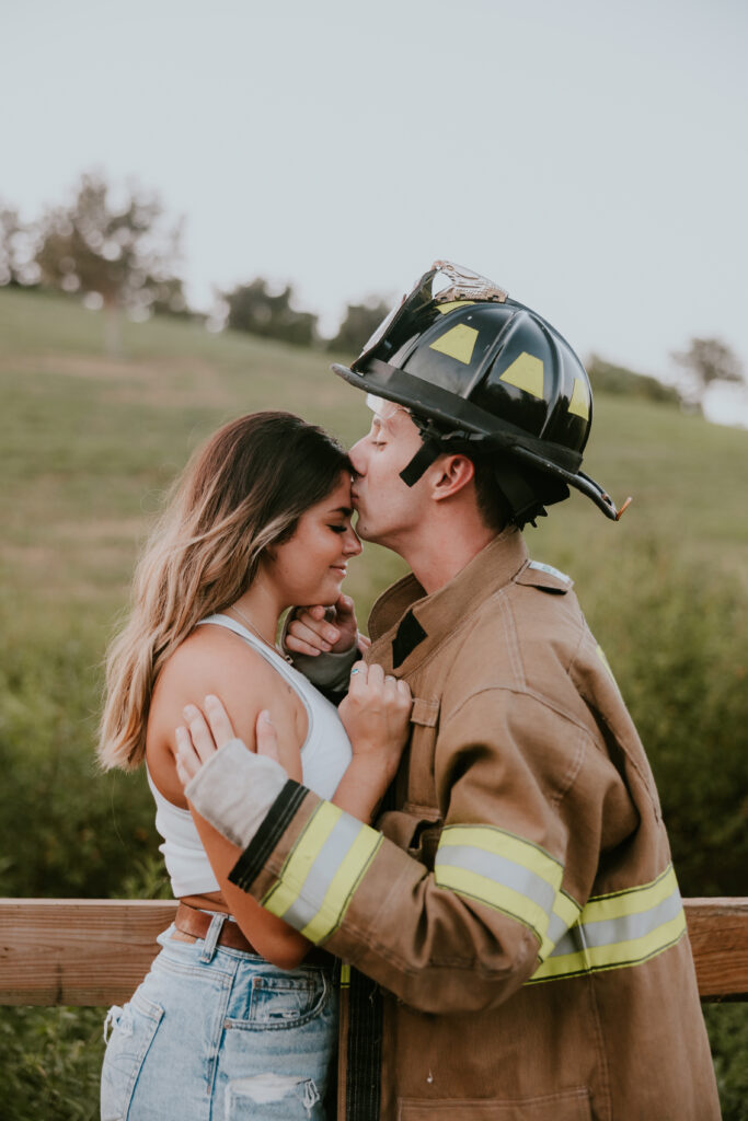 nurse and firefighter couple photos