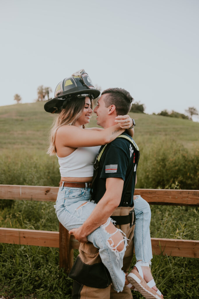 nurse and firefighter couple photos