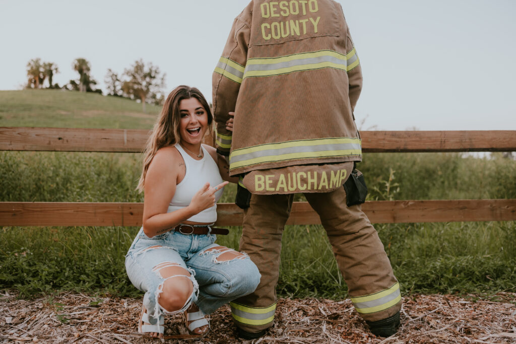 nurse and firefighter couple photos