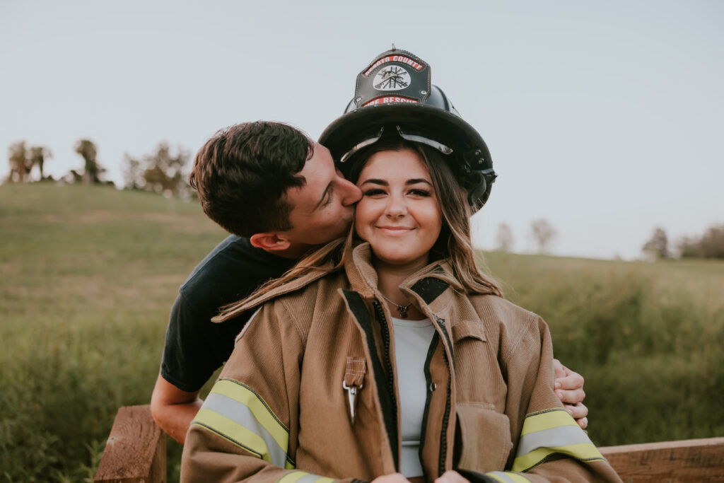 nurse and firefighter couple photos